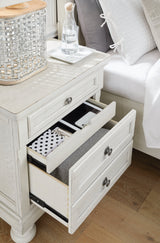 Robbinsdale Antique White King Storage Bedroom Set with 2 Nightstands (Online Special Price) - Ornate Home