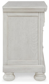 Robbinsdale Antique White King Storage Bedroom Set with 2 Nightstands (Online Special Price) - Ornate Home