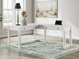 Robbinsdale Antique White L-Shaped Home Office Desk (Online Special Price) - Ornate Home