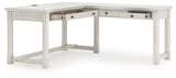Robbinsdale Antique White L-Shaped Home Office Desk (Online Special Price) - Ornate Home