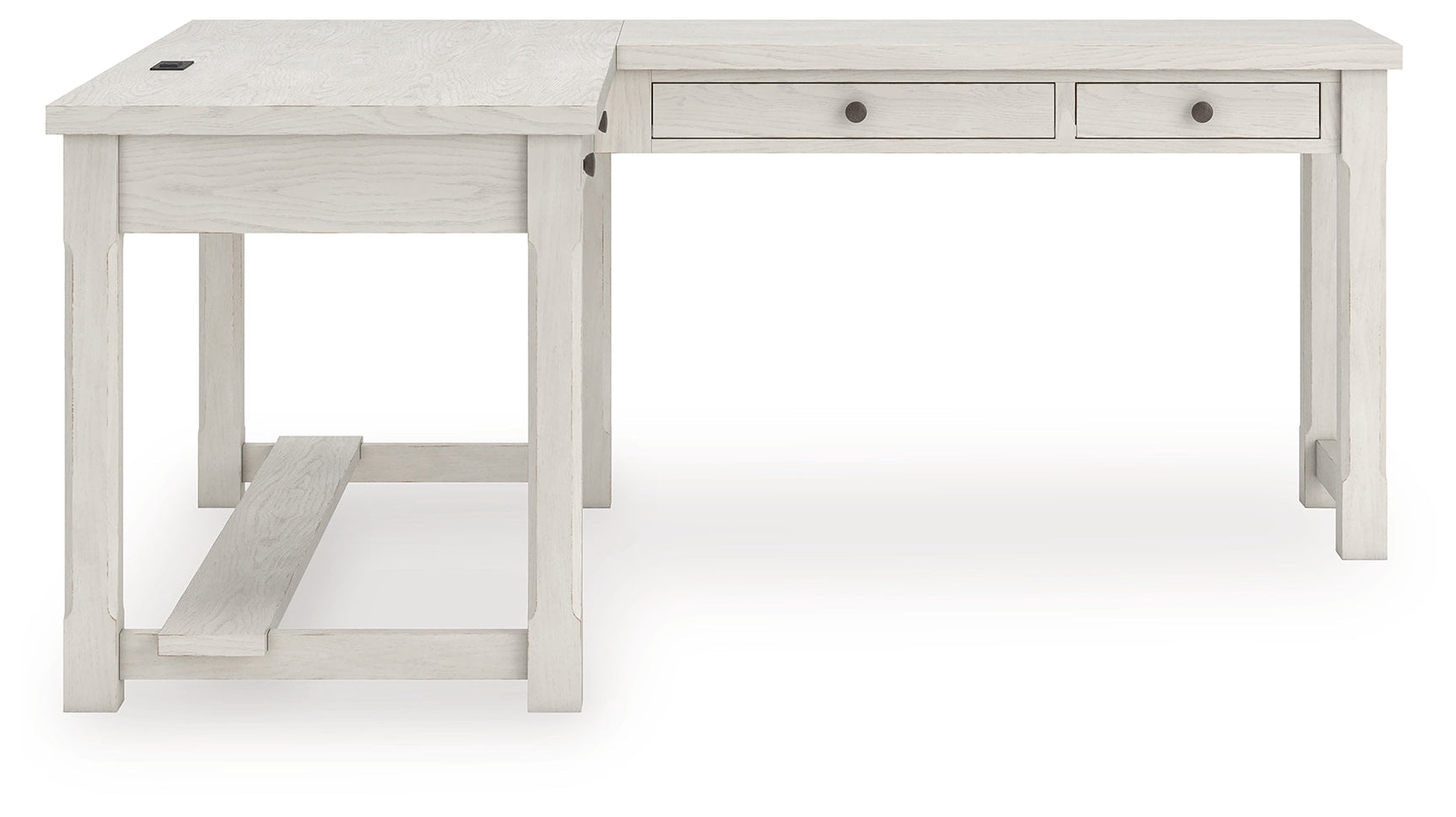 Robbinsdale Antique White L-Shaped Home Office Desk (Online Special Price) - Ornate Home