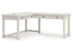 Robbinsdale Antique White L-Shaped Home Office Desk - Ornate Home
