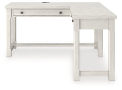 Robbinsdale Antique White L-Shaped Home Office Desk - Ornate Home