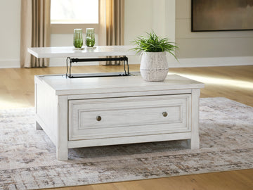 Robbinsdale Antique White Lift-Top Coffee Table - Ornate Home