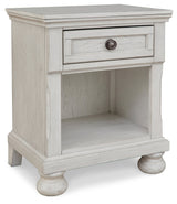 Robbinsdale Antique White Nightstand - Ornate Home