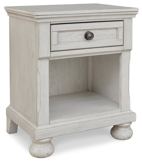 Robbinsdale Antique White Nightstand - Ornate Home