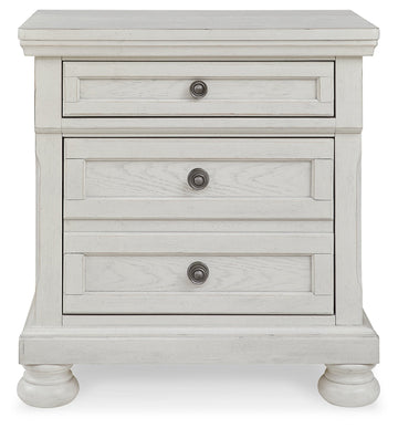 Robbinsdale Antique White Nightstand - Ornate Home