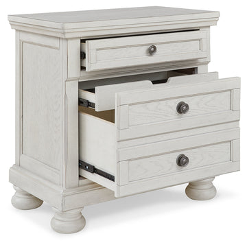 Robbinsdale Antique White Nightstand - Ornate Home