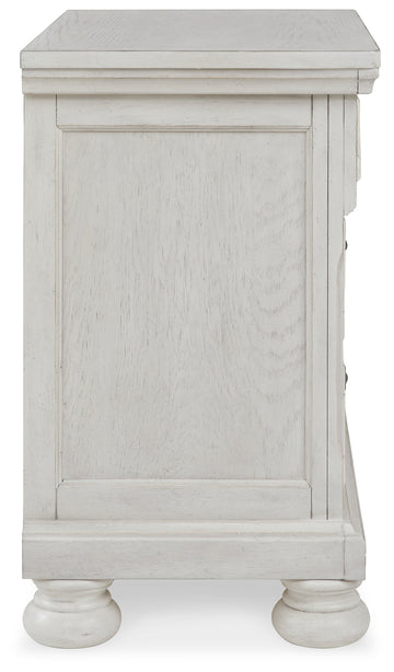 Robbinsdale Antique White Nightstand - Ornate Home
