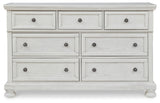 Robbinsdale Antique White Queen Panel Bed & Dresser & Chest & 2 Nightstands (Online Special Price) - Ornate Home