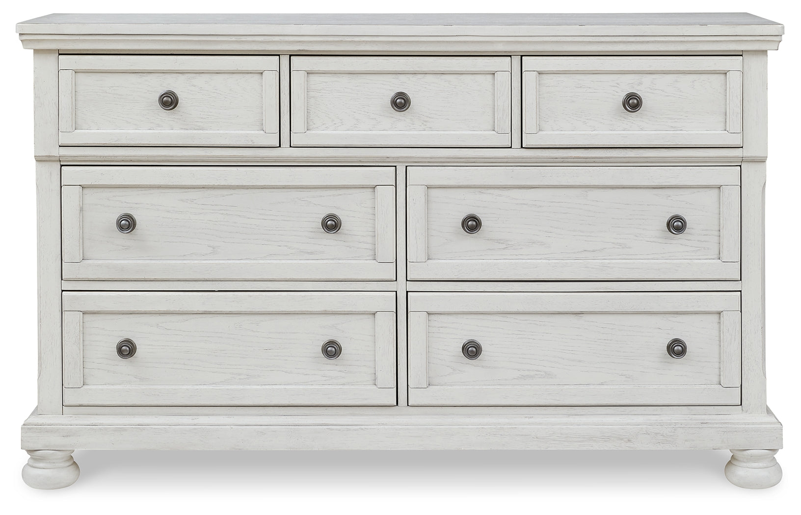Robbinsdale Antique White Queen Panel Bed & Dresser & Chest & 2 Nightstands (Online Special Price) - Ornate Home