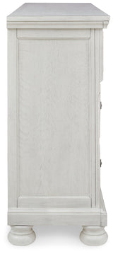 Robbinsdale Antique White Queen Panel Bed & Dresser & Chest & 2 Nightstands (Online Special Price) - Ornate Home