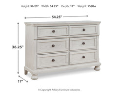 Robbinsdale Antique White Twin Sleigh Storage Bed, Dresser and Nightstand - Ornate Home