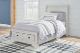 Robbinsdale Antique White Twin Storage Bedroom Set with Dresser, Mirror and Nightstand (Online Special Price) - Ornate Home