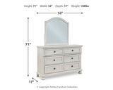 Robbinsdale Antique White Twin Storage Bedroom Set with Dresser, Mirror and Nightstand (Online Special Price) - Ornate Home