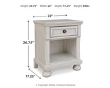 Robbinsdale Antique White Twin Storage Bedroom Set with Dresser, Mirror and Nightstand (Online Special Price) - Ornate Home