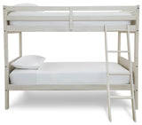 Robbinsdale Antique White Twin/Twin Bunk Bed w/ Ladder - Ornate Home