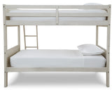 Robbinsdale Antique White Twin/Twin Bunk Bed w/ Ladder - Ornate Home