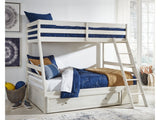 Robbinsdale Antique White Twin over Full Bunk Bed with Storage (Online Special Price) - Ornate Home