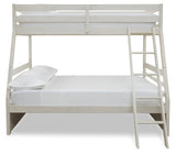 Robbinsdale Antique White/White Twin over Full Bunk Bed and Mattresses (Online Special Price) - Ornate Home