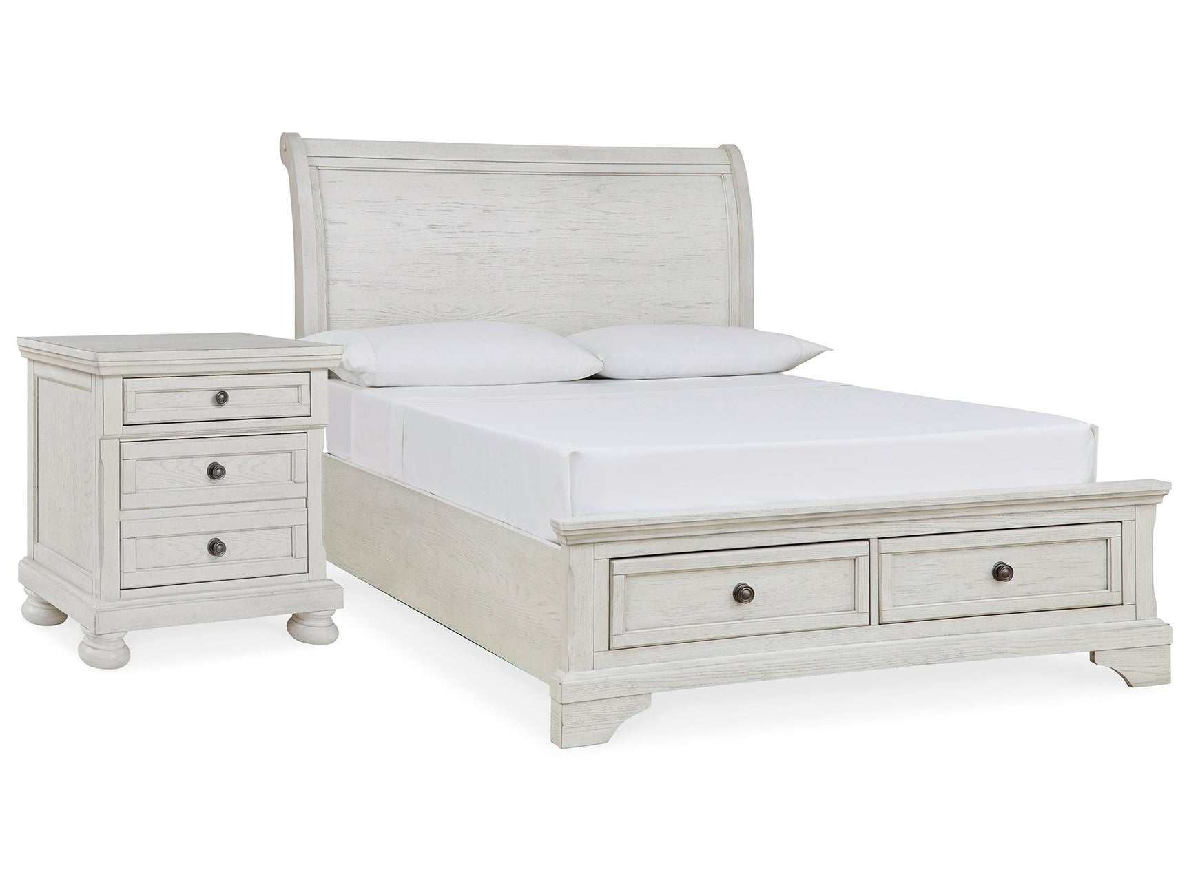 Robbinsdale Full Storage Bedroom Set with Nightstand - Ornate Home