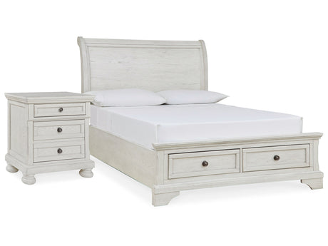 Robbinsdale Full Storage Bedroom Set with Nightstand - Ornate Home