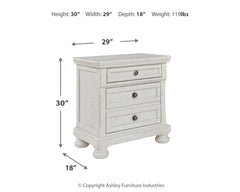 Robbinsdale Full Storage Bedroom Set with Nightstand - Ornate Home