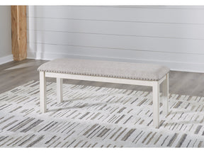 Robbinsdale White 48" Dining Bench - Ornate Home