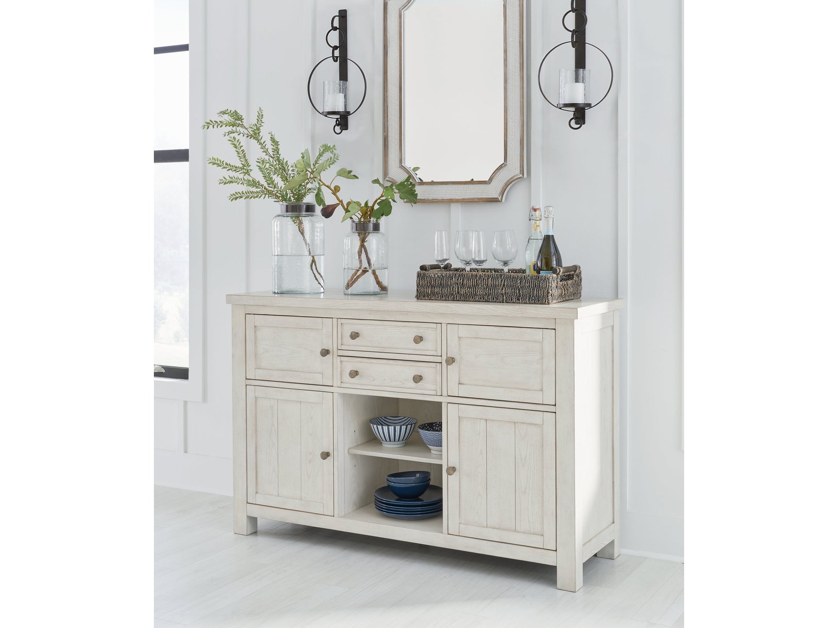 Robbinsdale White Dining Server (Online Special Price) - Ornate Home