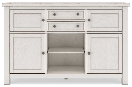 Robbinsdale White Dining Server - Ornate Home