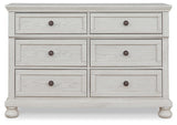 Robbinsdale White Twin over Full Bunk Bedroom Set with Dresser and Chest (Online Special Price) - Ornate Home