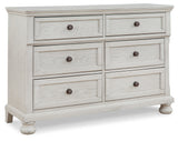Robbinsdale White Twin over Full Bunk Bedroom Set with Dresser and Chest (Online Special Price) - Ornate Home