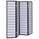 Roberto Black & White 4 Panel Folding Screen - Ornate Home