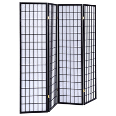 Roberto Black & White 4 Panel Folding Screen - Ornate Home