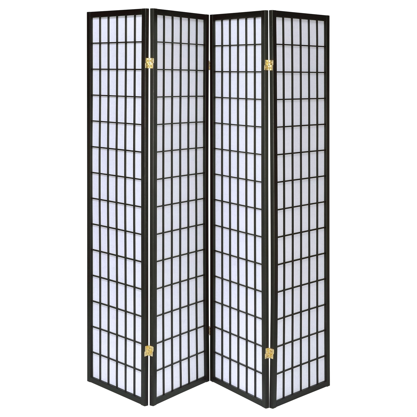 Roberto Black & White 4 Panel Folding Screen - Ornate Home