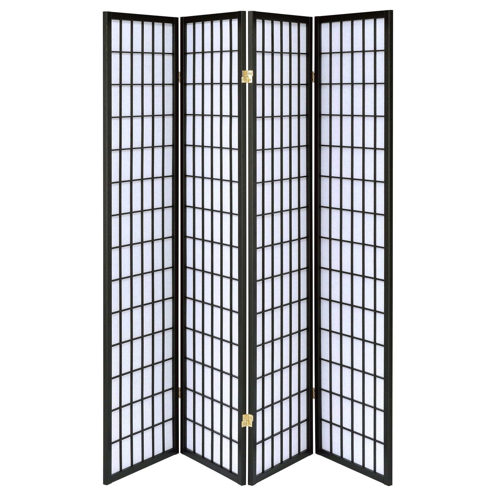 Roberto Black & White 4 Panel Folding Screen - Ornate Home