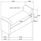 Robin Brown Accent Bench - Ornate Home
