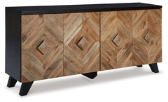 Robin Ridge Two-tone Brown Accent Cabinet - Ornate Home