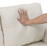 Robinson Beige Pull-Out Loveseat with Storage Shelves and USB Charging Ports - Ornate Home