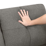 Robinson Dark Brown Pull-Out Loveseat with Storage Shelves and USB Charging Ports - Ornate Home