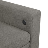 Robinson Dark Brown Sectional with Two Chaises and Pull-out Bed - Ornate Home