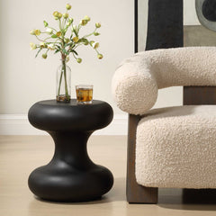 Robles Black Outdoor Accent Table - Ornate Home
