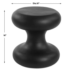 Robles Black Outdoor Accent Table - Ornate Home