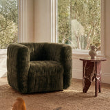 Robson Dark Green Swivel Chair - Ornate Home