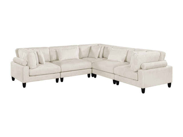 Robstown Beige 5-Piece Modular Sectional - Ornate Home