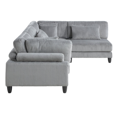 Robstown Gray 4-Piece Modular Sectional - Ornate Home