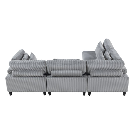 Robstown Gray 4-Piece Modular Sectional - Ornate Home