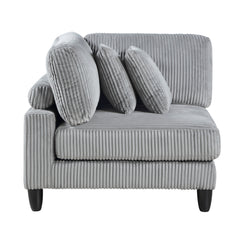 Robstown Gray 6-Piece Modular Sectional with Ottoman - Ornate Home