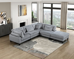 Robstown Gray Ottoman - Ornate Home