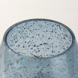 Robyn Blue Short Glass Vase - Ornate Home